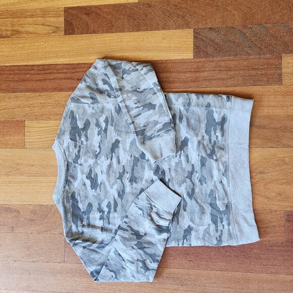Hudson Gray Camo Crew Neck Sweatshirt Size Small - Picture 5 of 7